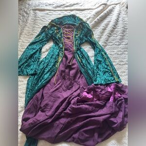 Winifred Sanderson Sisters Costumes Dress Hocus Pocus Costume Witch Cosplay